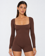 Tuck In Long Sleeve Romper – 1