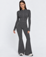 Zipped Lips Ribbed Cardigan Set – 11