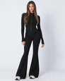 Zipped Lips Ribbed Cardigan Set – 15