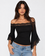 Flashback Lace Off-Shoulder Top – 1