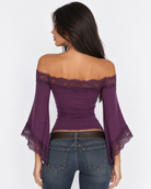 Flashback Lace Off-Shoulder Top – 10