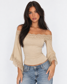 Flashback Lace Off-Shoulder Top – 14