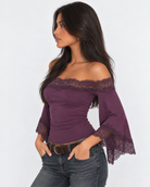 Flashback Lace Off-Shoulder Top – 9