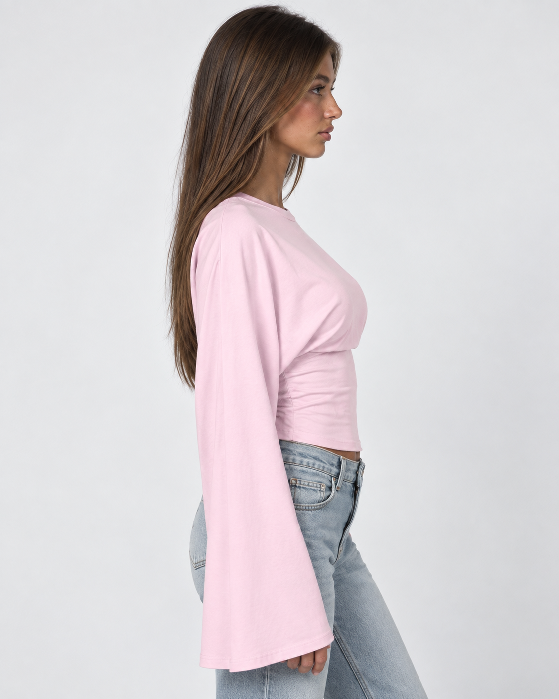Wave Hello Ruched Bell-Sleeve Top – 27