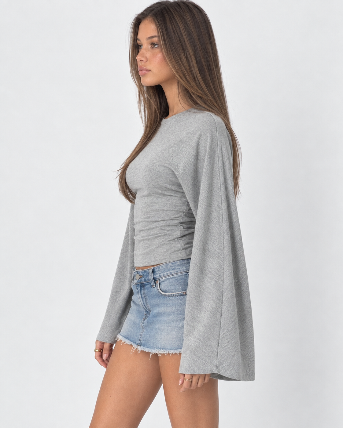 Wave Hello Ruched Bell-Sleeve Top – 5