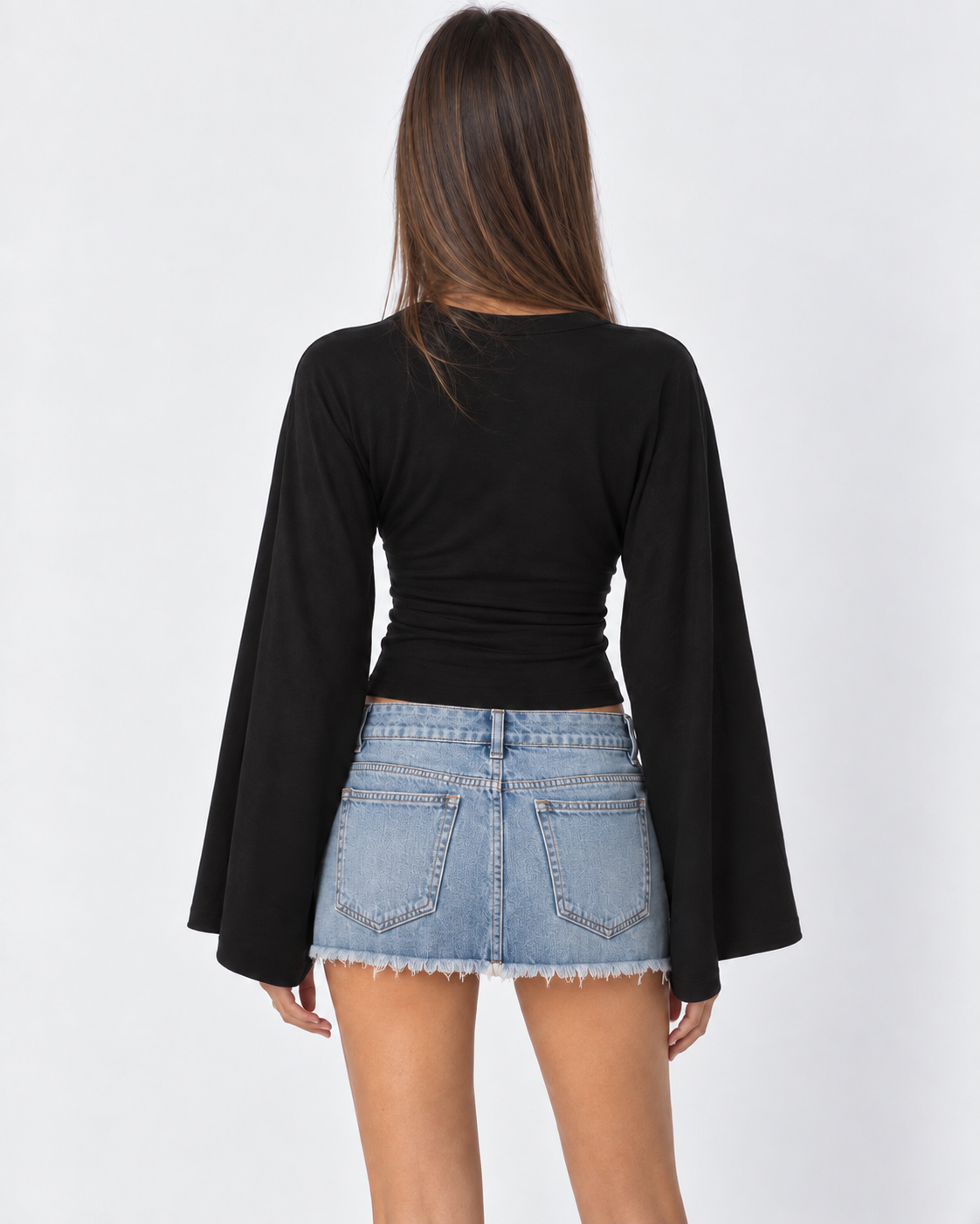 Wave Hello Ruched Bell-Sleeve Top – 9