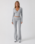 Twist Ending Flare Pants Set – 10