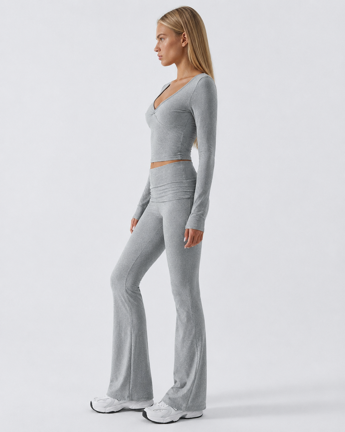 Twist Ending Flare Pants Set – 12