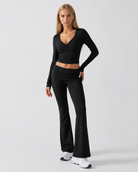 Twist Ending Flare Pants Set – 14