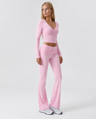 Twist Ending Flare Pants Set – 2