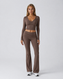 Twist Ending Flare Pants Set – 22