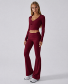 Twist Ending Flare Pants Set – 7