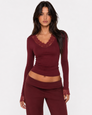 Cuff Link Lace-Trim Top – 13