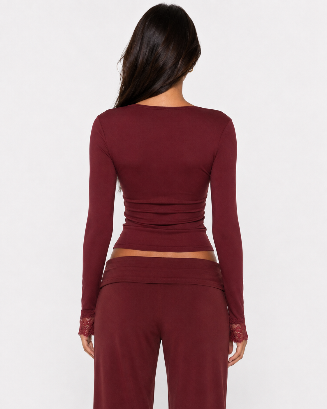 Cuff Link Lace-Trim Top – 16