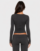 Cuff Link Lace-Trim Top – 19