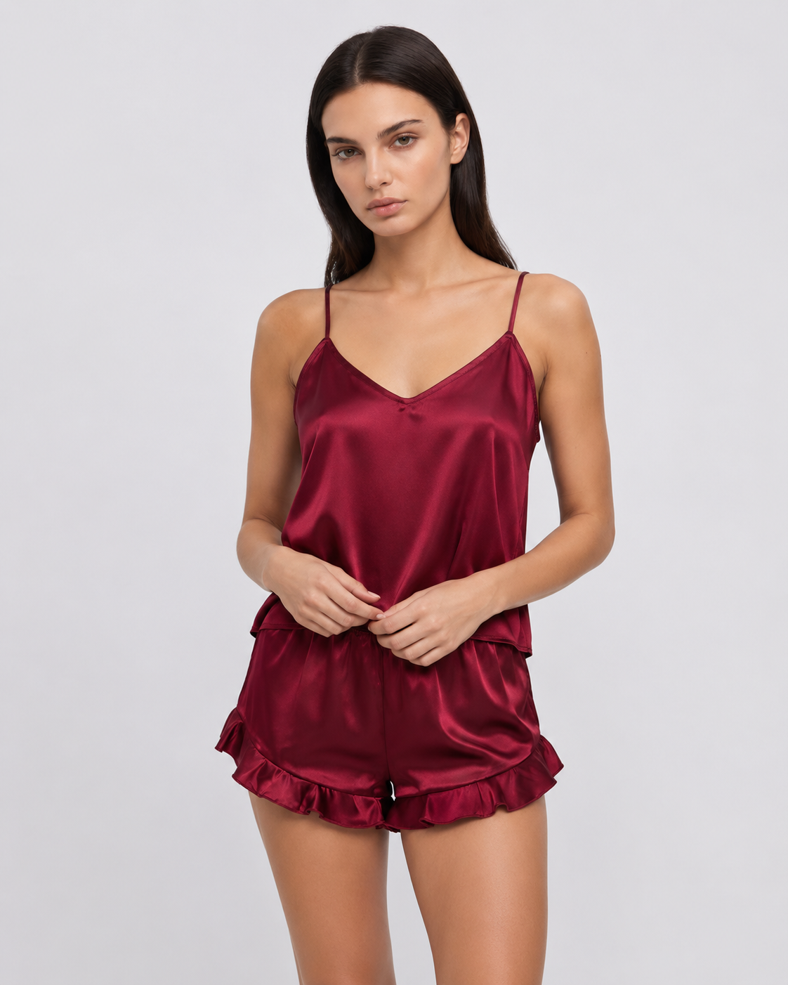 Siesta Satin Cami Shorts Set – 2
