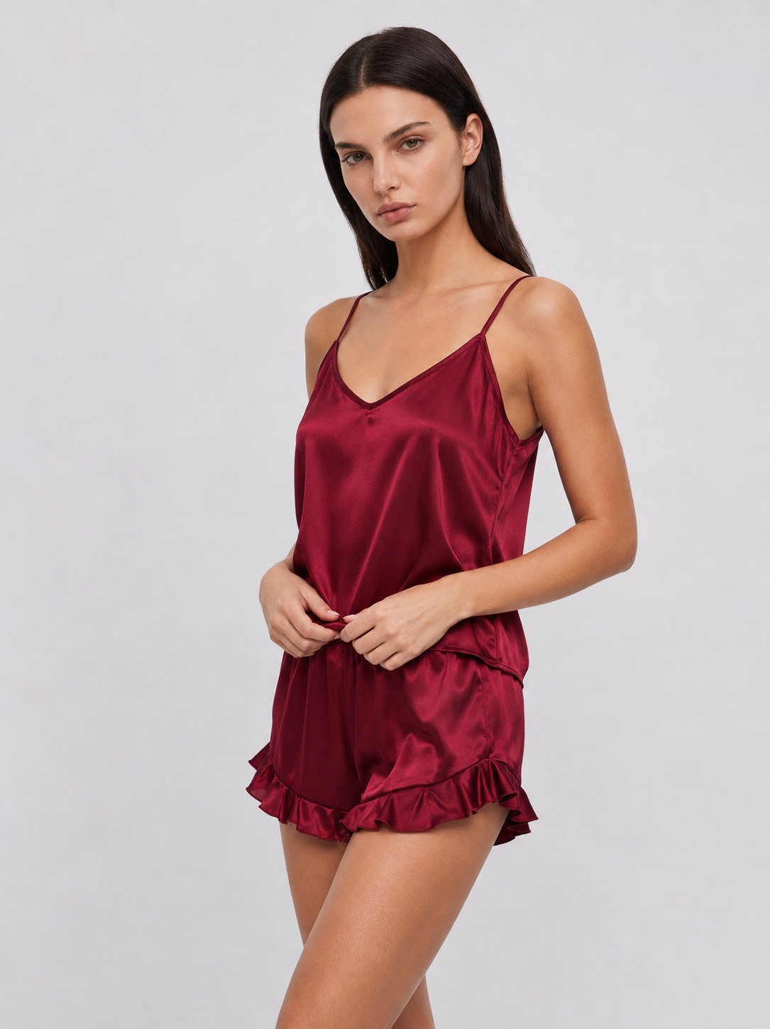 Siesta Satin Cami Shorts Set – 4