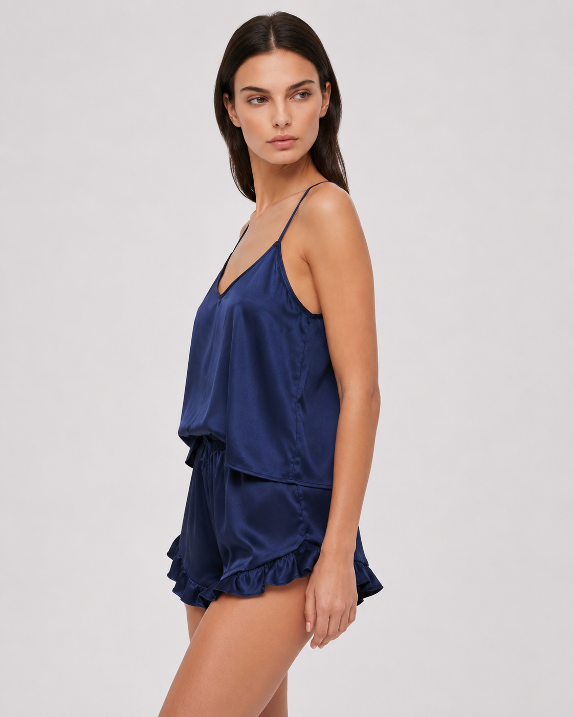 Siesta Satin Cami Shorts Set – 9