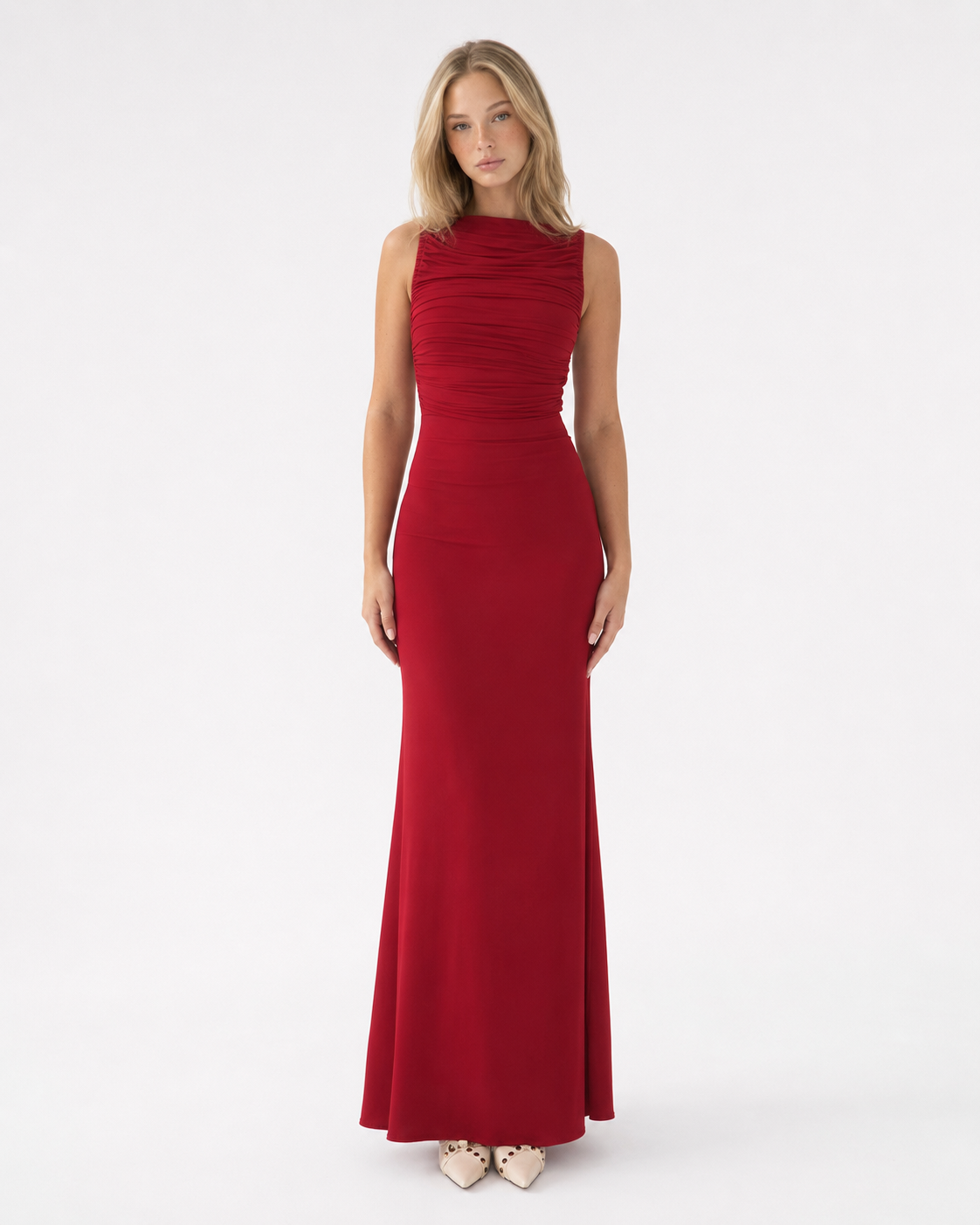 Exit Strategy Ruched Maxi Dress – 6