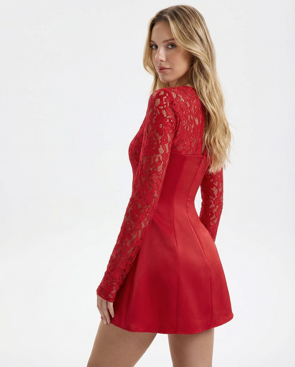 Charm Offensive Lace Mini Dress – 3